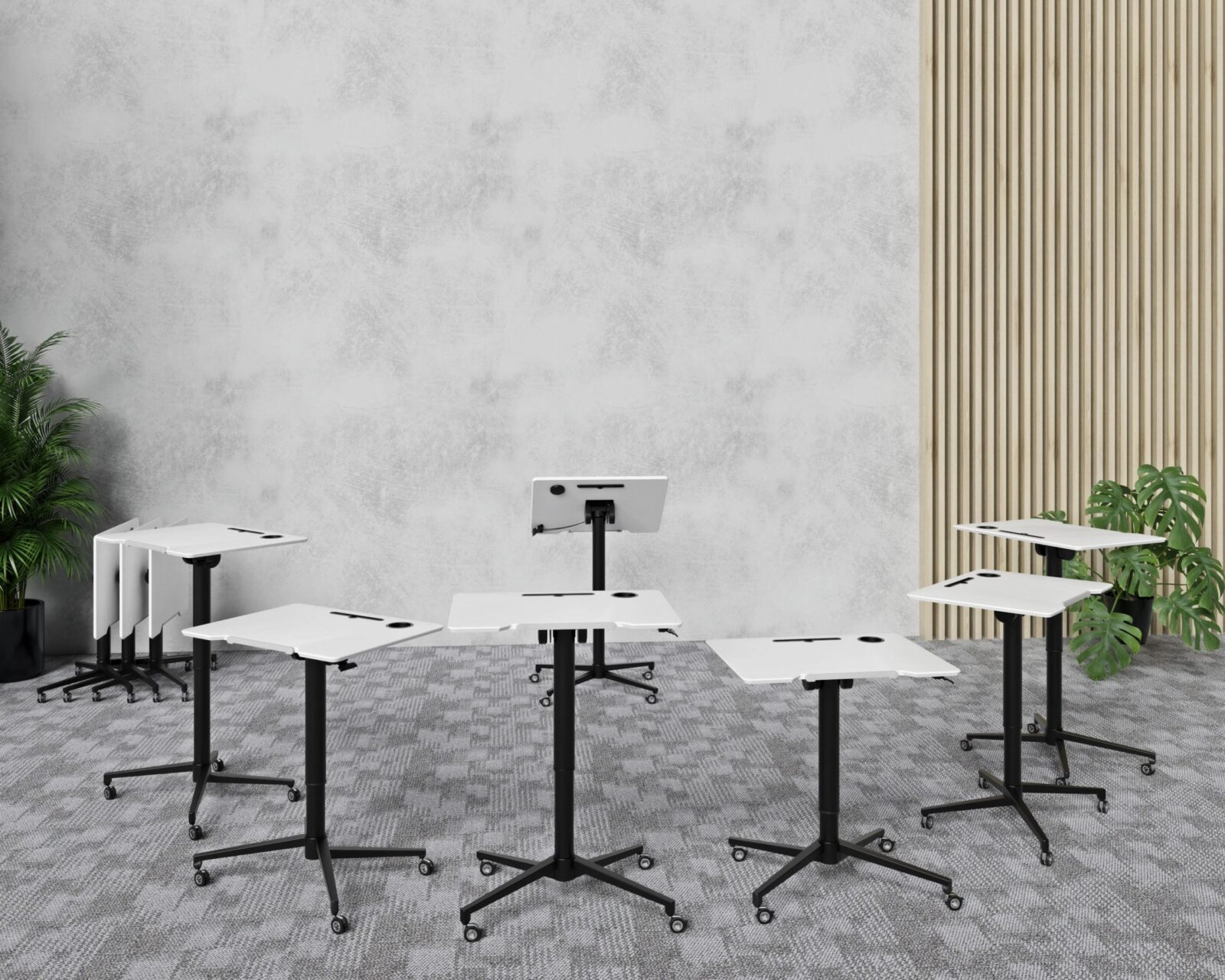 Macro Sit Stand Flip Table