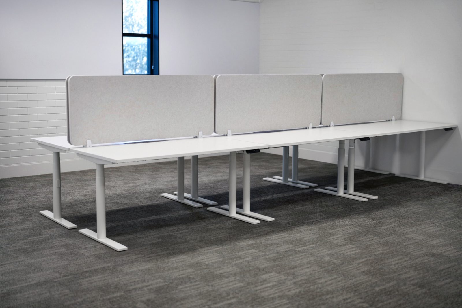 sit stand desks supplied and installed by Aurora Office Furniture at Canberra Girls Grammar School ACT